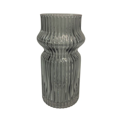 Grey Striped Vase (20cm)