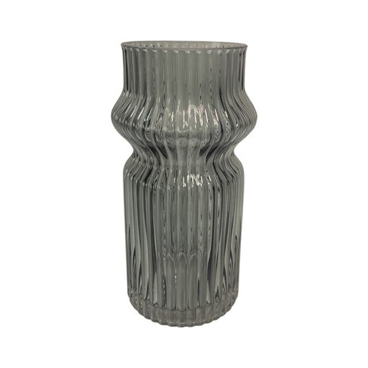 Grey Stripe Vase (29cm)