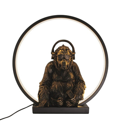 LED Gorilla in Headphones Lamp