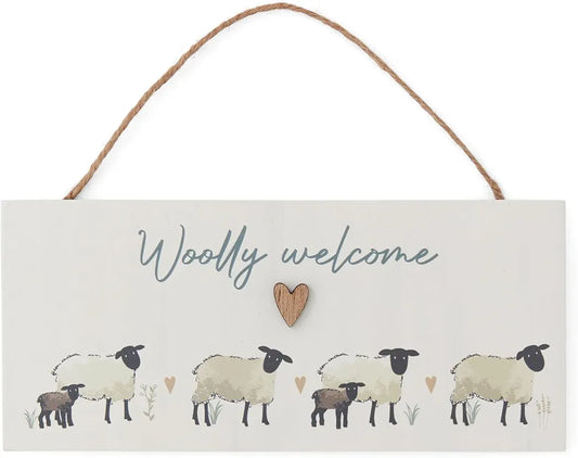 Cooksmart Highland Sheep Woolly Welcome Plaque