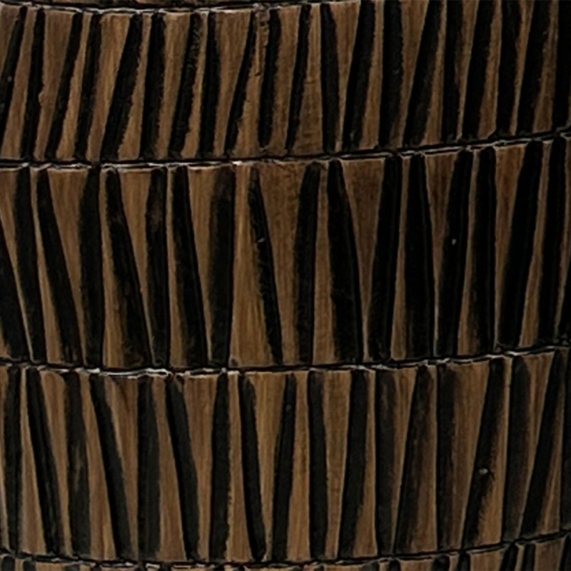 Black and Brown Polyresin Vase