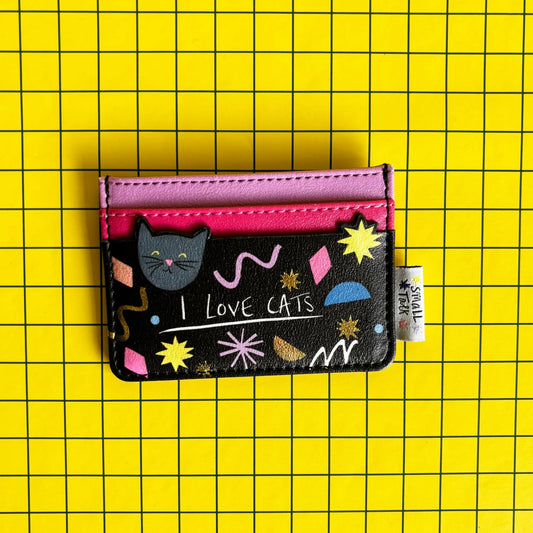 House of Disaster Small Talk  'I Love Cats' Cardholder